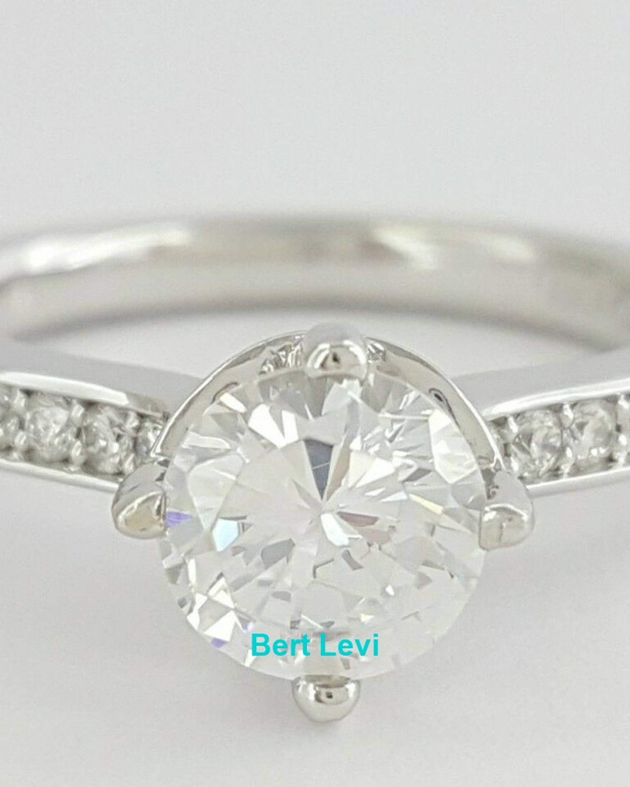 0.33 ct ArtCarved Juliet 14kt Gold Round Semi-Mount Engagement Ring Rtl $1,525