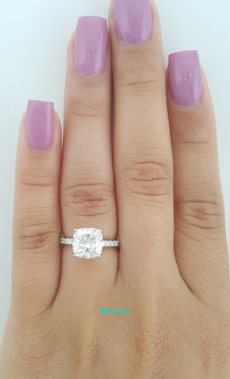 Tiffany & Co Novo Cushion Cut Diamond Engagement Ring 2.34 ct Retail $48.6K