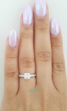 Tiffany & Co Novo Cushion Cut Diamond Engagement Ring 0.91 ct Retail $9,100