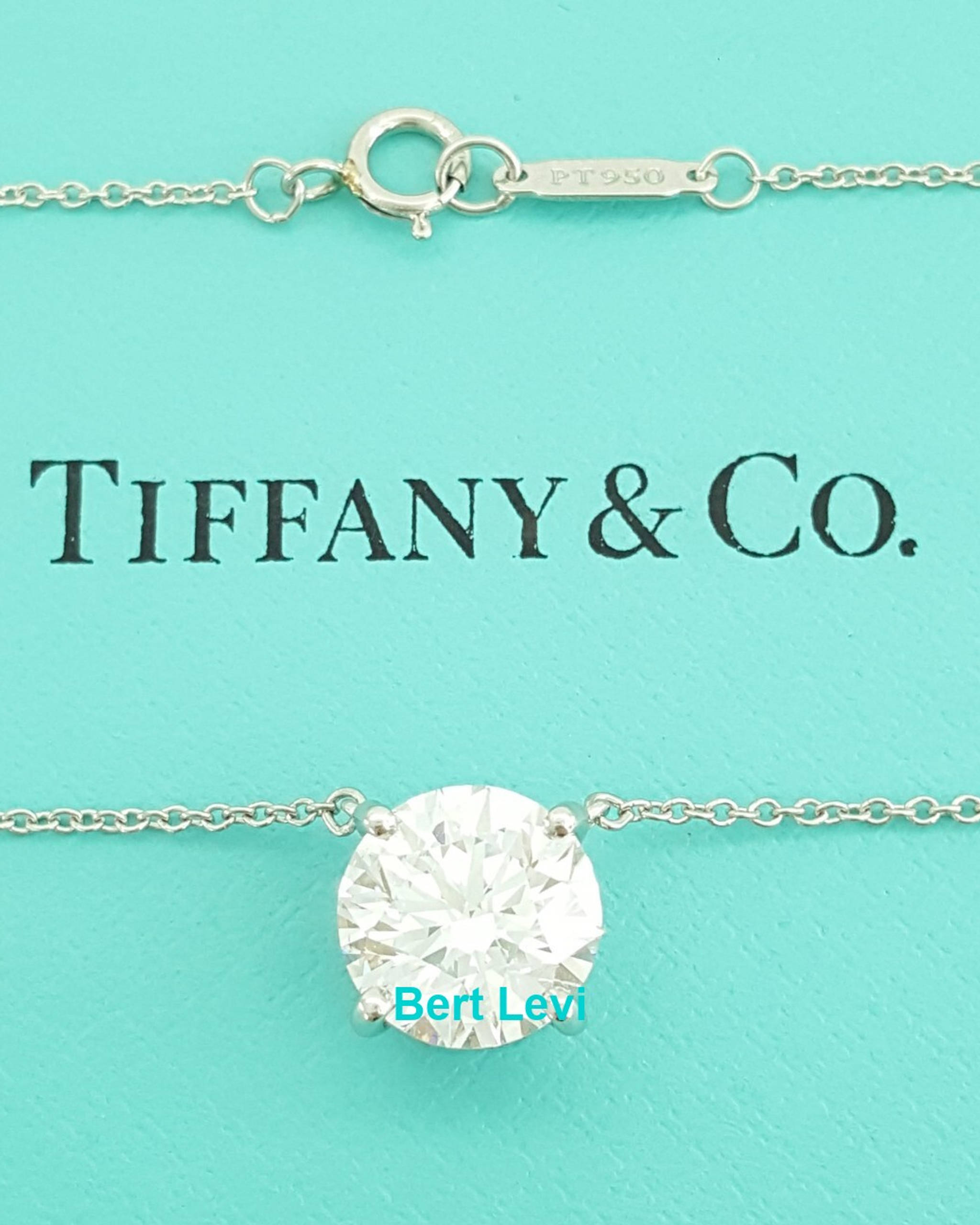Tiffany & Co Round Diamond Solitaire Pendant 2.91 ct E/VVS2 Retail $155k