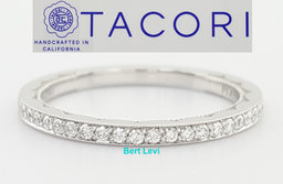 Tacori Sculpted Crescent 41-1.5 Platinum 0.17 ct Round Diamond Band