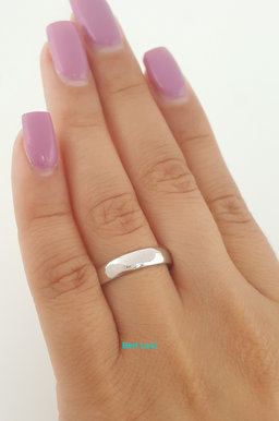 Platinum Comfort Fit Wedding Band Ring 4 mm 6.7 grams Size 6.5