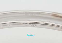 Inside Out Hoop Diamond Earrings 2 ct 14k White Gold 2.45" 14.7 Grams Rtl $6K