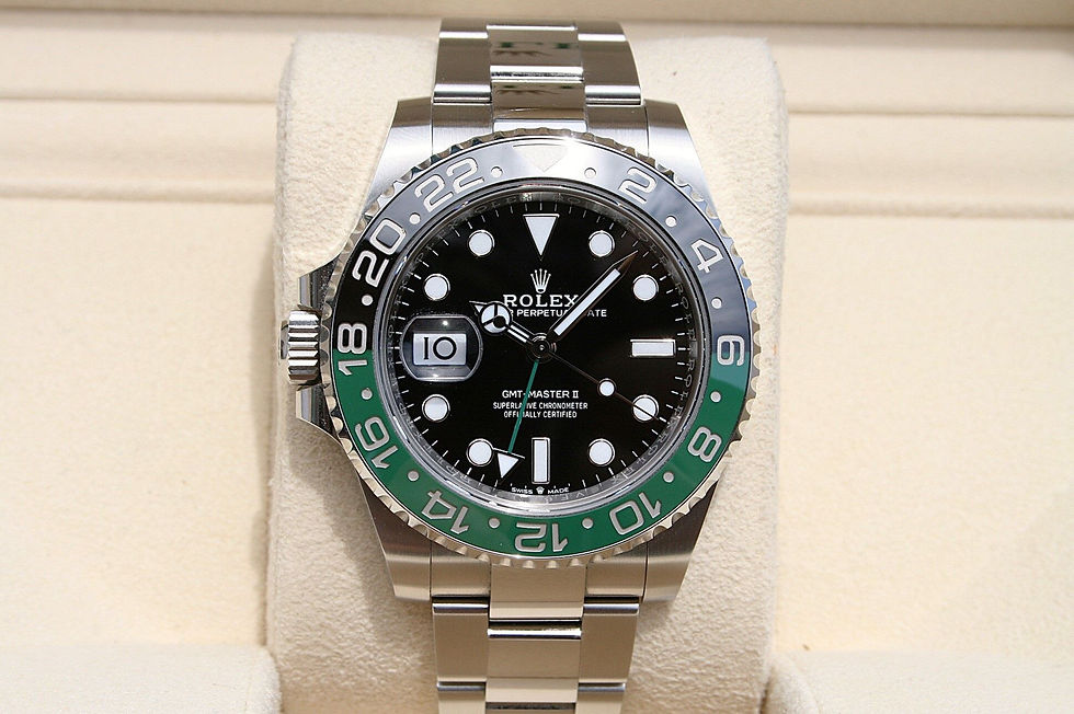 ROLEX 126720VTNR GMT MASTER II-LEFT HANDED SPRITE OYSTER