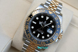 ROLEX 126713GRNR GMT MASTER II ZOMBIE WATCH 18K/SS JUBILEE