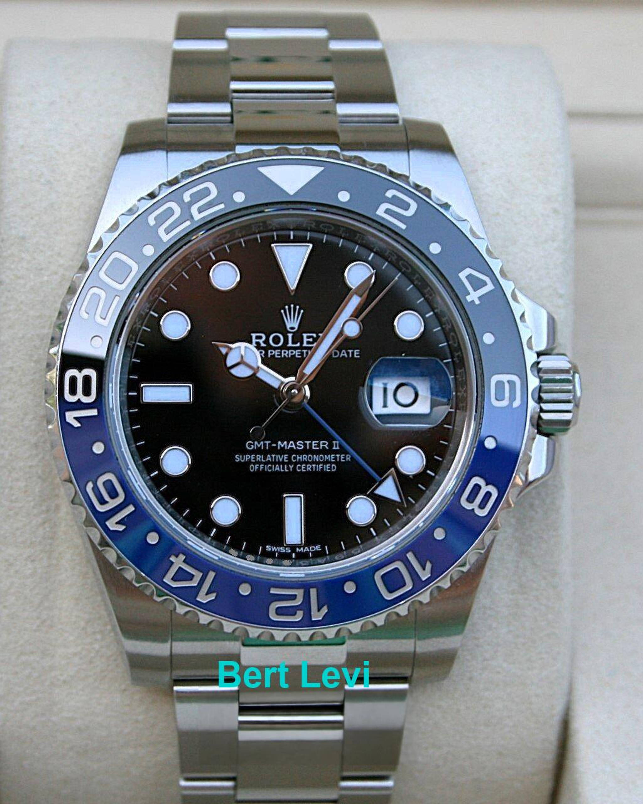ROLEX 116710BLNR GMT MASTER II WATCH BATMAN