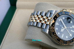 ROLEX 126713GRNR GMT MASTER II ZOMBIE WATCH 18K/SS JUBILEE