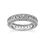 Thumbnail: Ladies 14KT White Gold Platinum Eternity Wedding Band EWB457-1.5-4