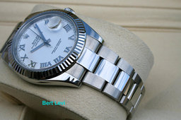ROLEX 126334 DATEJUST 41MM WATCH WHITE ROMAN DIAL OYSTER
