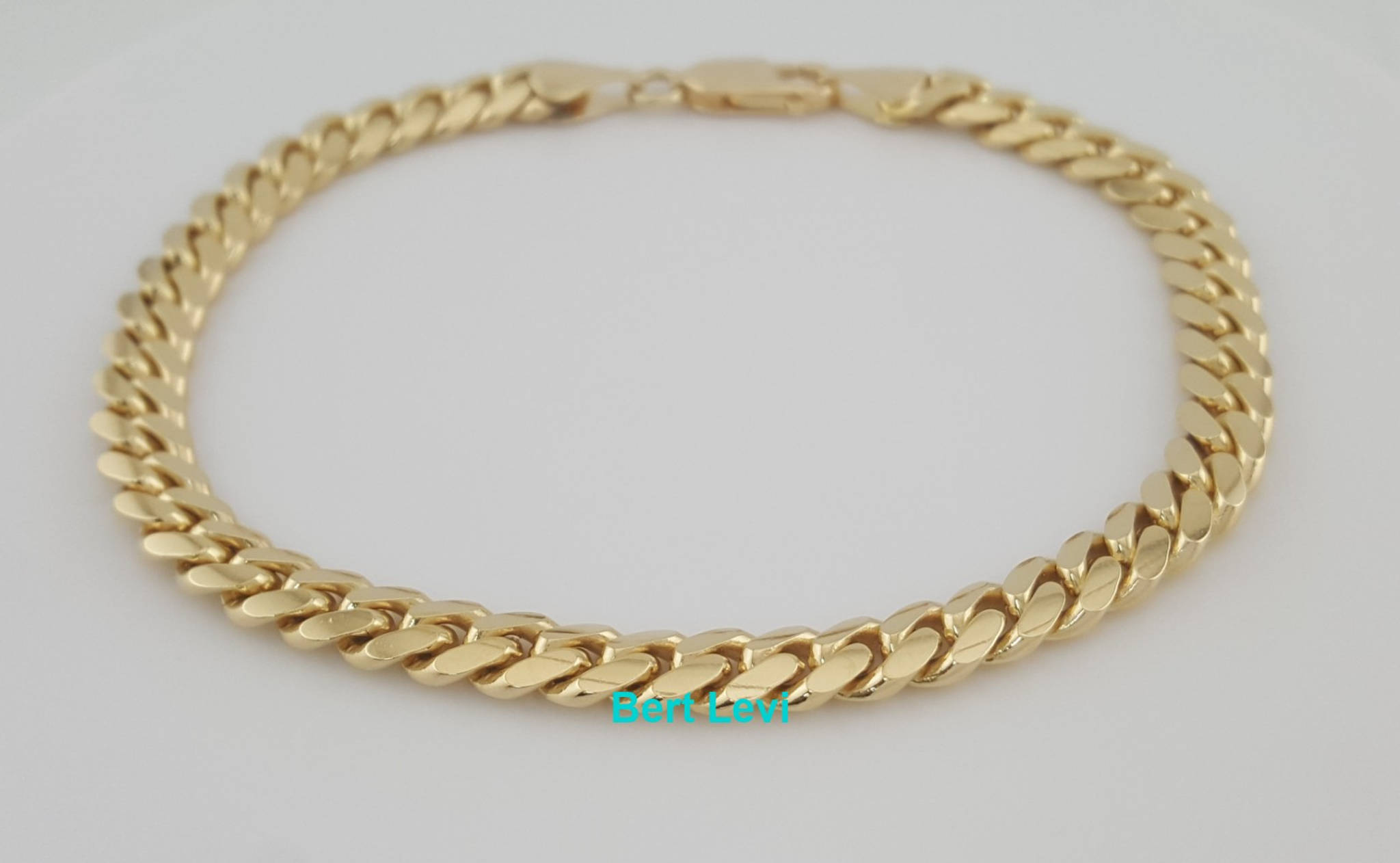 Cuban Link 18k Yellow Gold Bracelet 25 Grams 8.5" 6 mm