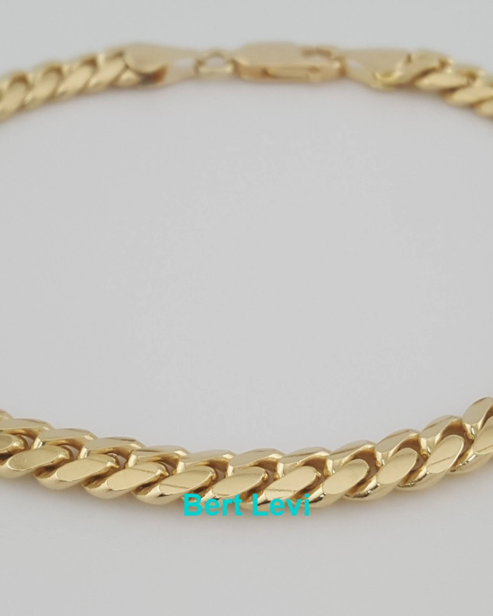 Cuban Link 18k Yellow Gold Bracelet 25 Grams 8.5" 6 mm