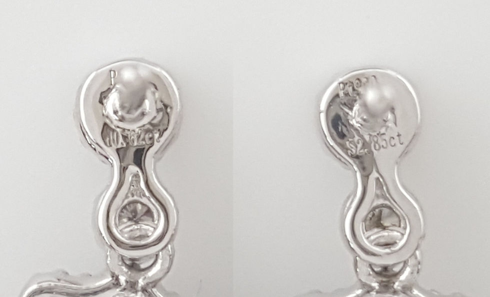 Thumbnail: Oval Sapphire & Diamond Halo Dangle Earrings 3.47 ct Platinum Retail $7K