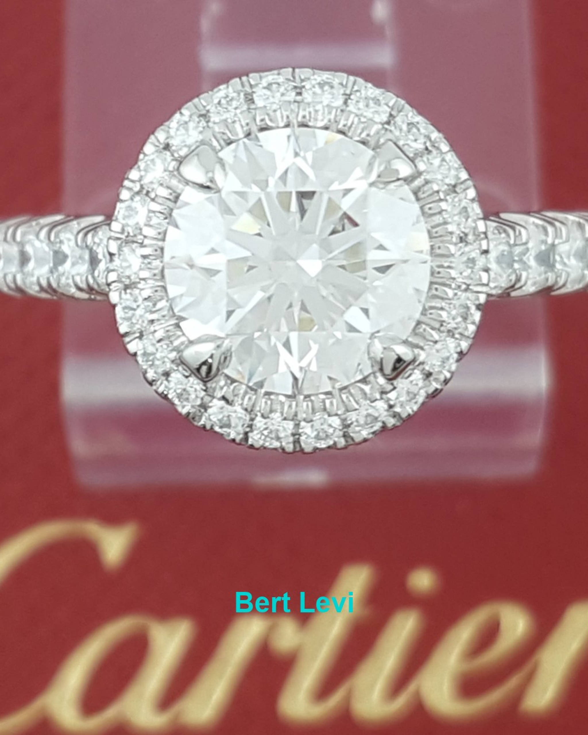 Cartier Destinee Round Diamond Engagement Ring 1.81 ct Platinum Retail $55K