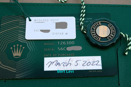 ROLEX 126300 DATEJUST 41MM BLUE AZZURRO DIAL