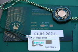 ROLEX 134300 OYSTER PERPETUAL WATCH BLACK DIAL