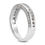 Thumbnail: Ladies 14KT White Gold Platinum Diamond Wedding Band WB654