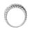 Thumbnail: Mens 14KT White Gold Platinum Wedding Band MR1045