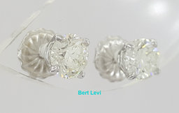 Natural Round Brilliant Cut Diamond Stud Earrings 1.62 ct GIA Retail $13K