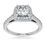 Thumbnail: Ladies 14KT White Gold Platinum Engagement Sets ENS2364-5.5X5.5-A