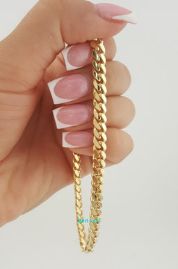 Cuban Link 18k Yellow Gold Bracelet 25 Grams 8.5" 6 mm