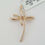 Thumbnail: 0.15 ct 18K Rose Gold Italy Round Diamond Fancy Cross Necklace Rtl $950