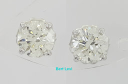 Natural Round Brilliant Cut Diamond Stud Earrings 1.62 ct GIA Retail $13K