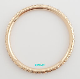 Tiffany & Co Soleste Full Circle Eternity Diamond Ring 0.21 ct 18K Rose Gold