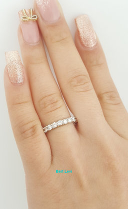 Round Diamond Full Circle Eternity Wedding Band Ring 1.72 ct 3 mm 14k White Gold