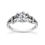 Thumbnail: Ladies 14KT White Gold Platinum Fancy Engagement Ring ENR8789