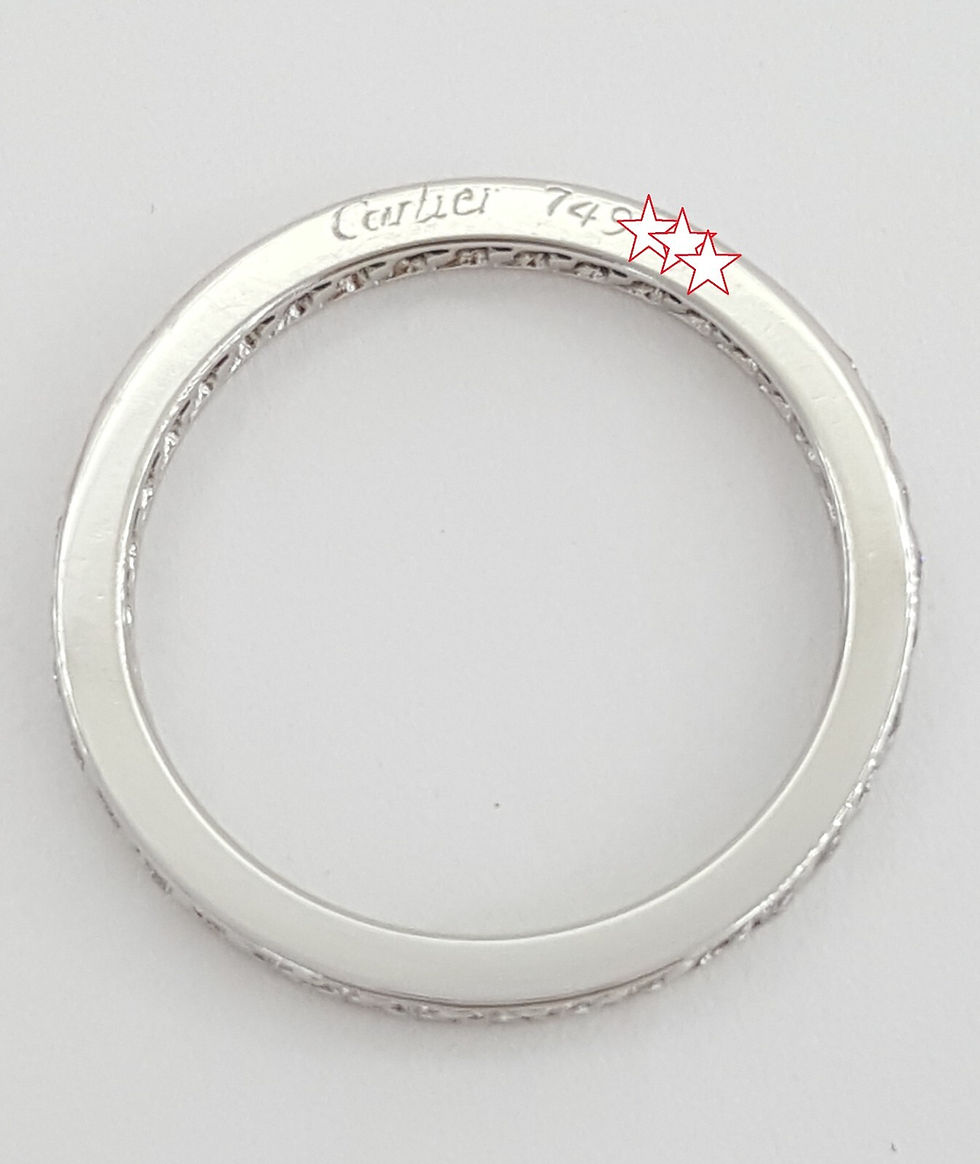 Thumbnail: Cartier Classic 1895 Pave Full Circle Eternity Diamond Wedding Band 0.37ct