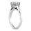 Thumbnail: Ladies 14KT White Gold Platinum Round Diamond Solitaires Engagement Ring ENR8930