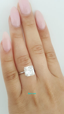 Tiffany & Co Platinum True ® Engagement Ring 3.26 ct Diamond Rtl $157K