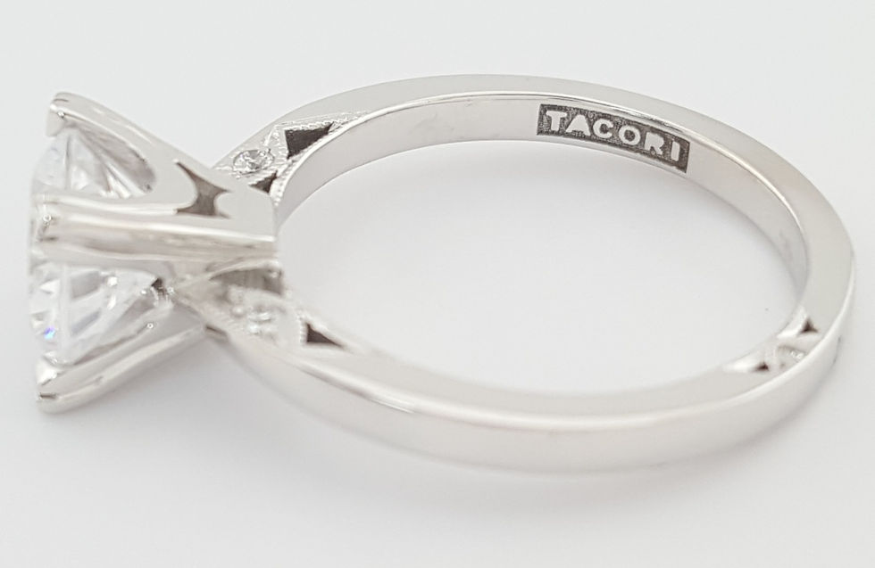 Thumbnail: Simply Tacori Semi-Mount 2584RD Diamond 18k Gold Engagement Ring Rtl 3,070