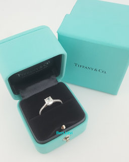 Tiffany & Co Forever Novo Cushion Diamond Engagement Ring 1.12 ct Rtl $16,100