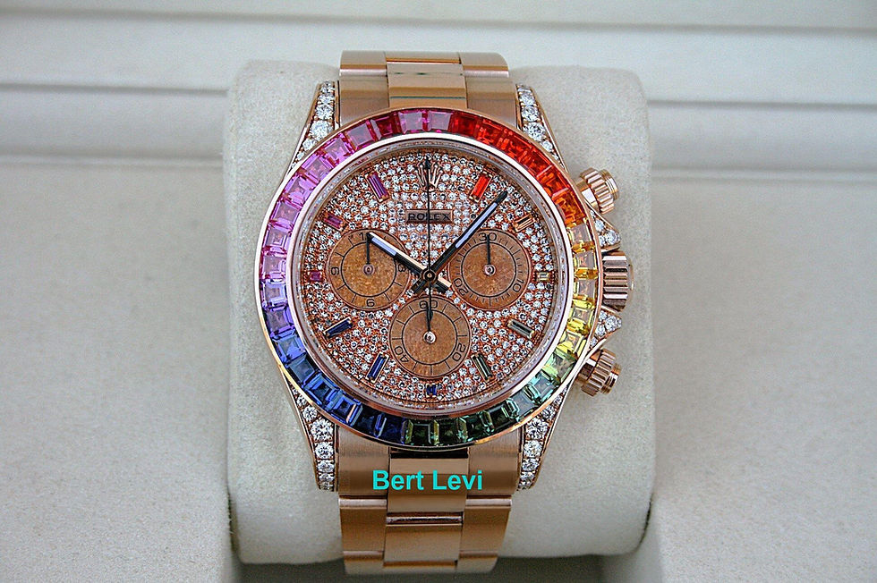 Thumbnail: ROLEX 116505 DAYTONA RAINBOW 18K ROSE GOLD
