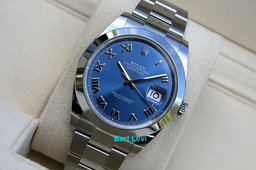 ROLEX 126300 DATEJUST 41MM BLUE AZZURRO DIAL
