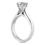 Thumbnail: Ladies 14KT White Gold Platinum Solitaires Engagement Ring ENR2030