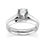 Thumbnail: Ladies 14KT White Gold Platinum Round Diamond Engagement Sets ENS2050-1.50-A