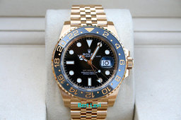 ROLEX 126718GRNR GMT MASTER II 18K YELLOW GOLD JUBILEE
