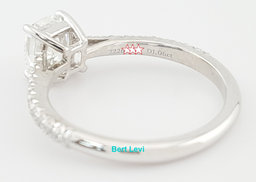 Tiffany & Co Forever Novo Cushion Diamond Engagement Ring 1.12 ct Rtl $16,100