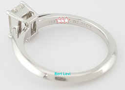 Tiffany & Co Emerald Diamond Solitaire Engagement Ring 1.01 ct Plat Rtl $13,800