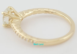 Ritani Round Diamond Engagement Ring 1.15 ct 18k Yellow Gold 1RZ2851 Rtl $7350