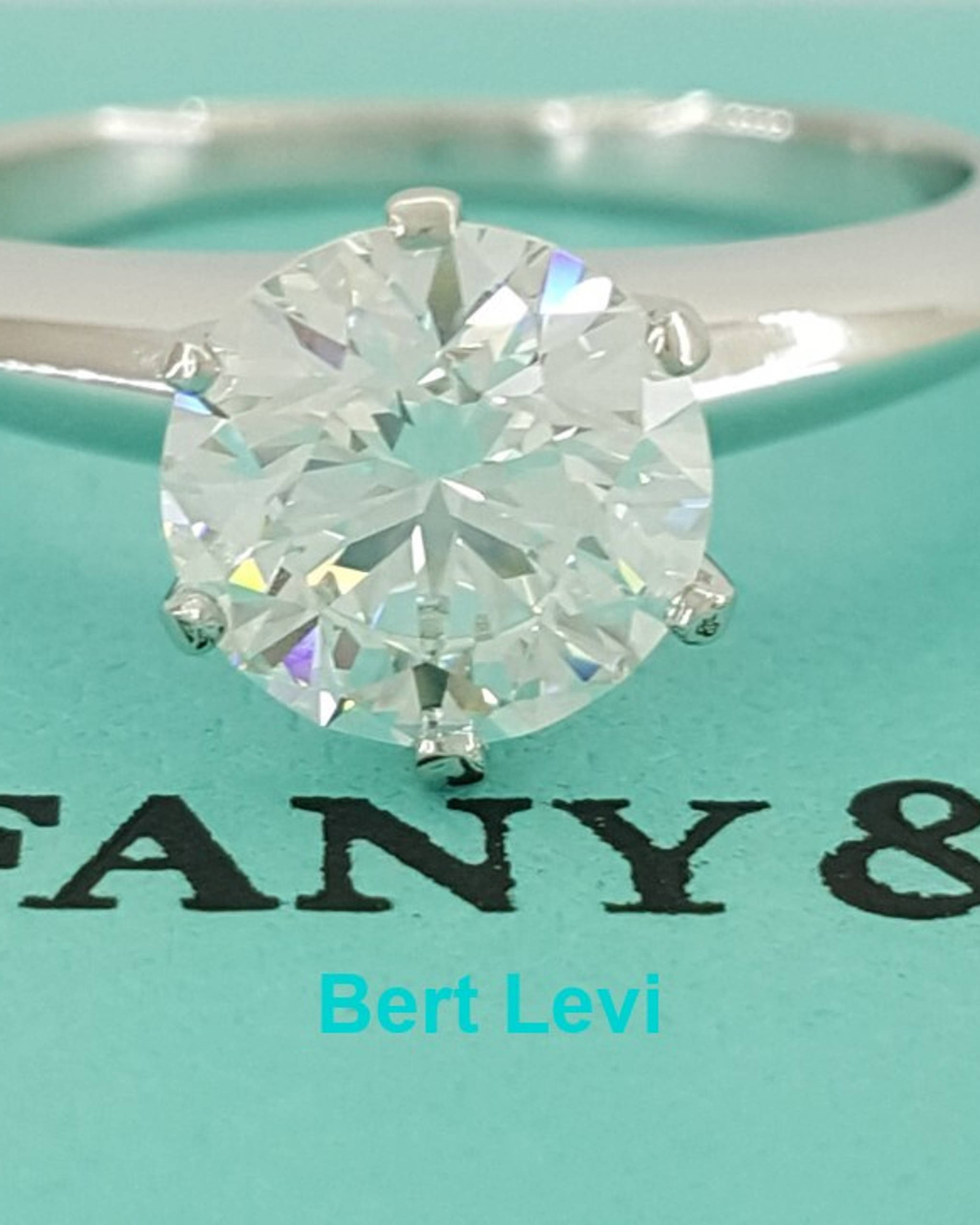 Tiffany & Co Platinum Round Diamond Solitaire Engagement Ring 1.09 ct 3EX $20K