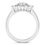Thumbnail: Ladies 14KT White Gold Platinum Round Diamond Engagement Rings ENR9743-1.5-RD