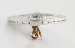 Art Deco Vintage Diamond Brooch 1.8 ct Platinum & 14K Gold 1.8"