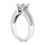 Thumbnail: Ladies 14KT White Gold Platinum Fancy Engagement Ring ENR7196