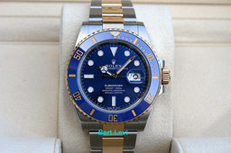 ROLEX 126613 SUBMARINER WATCH 18K/SS 41MM BLUE
