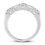 Thumbnail: Ladies 14KT White Gold Platinum Diamond Wedding Band WB496
