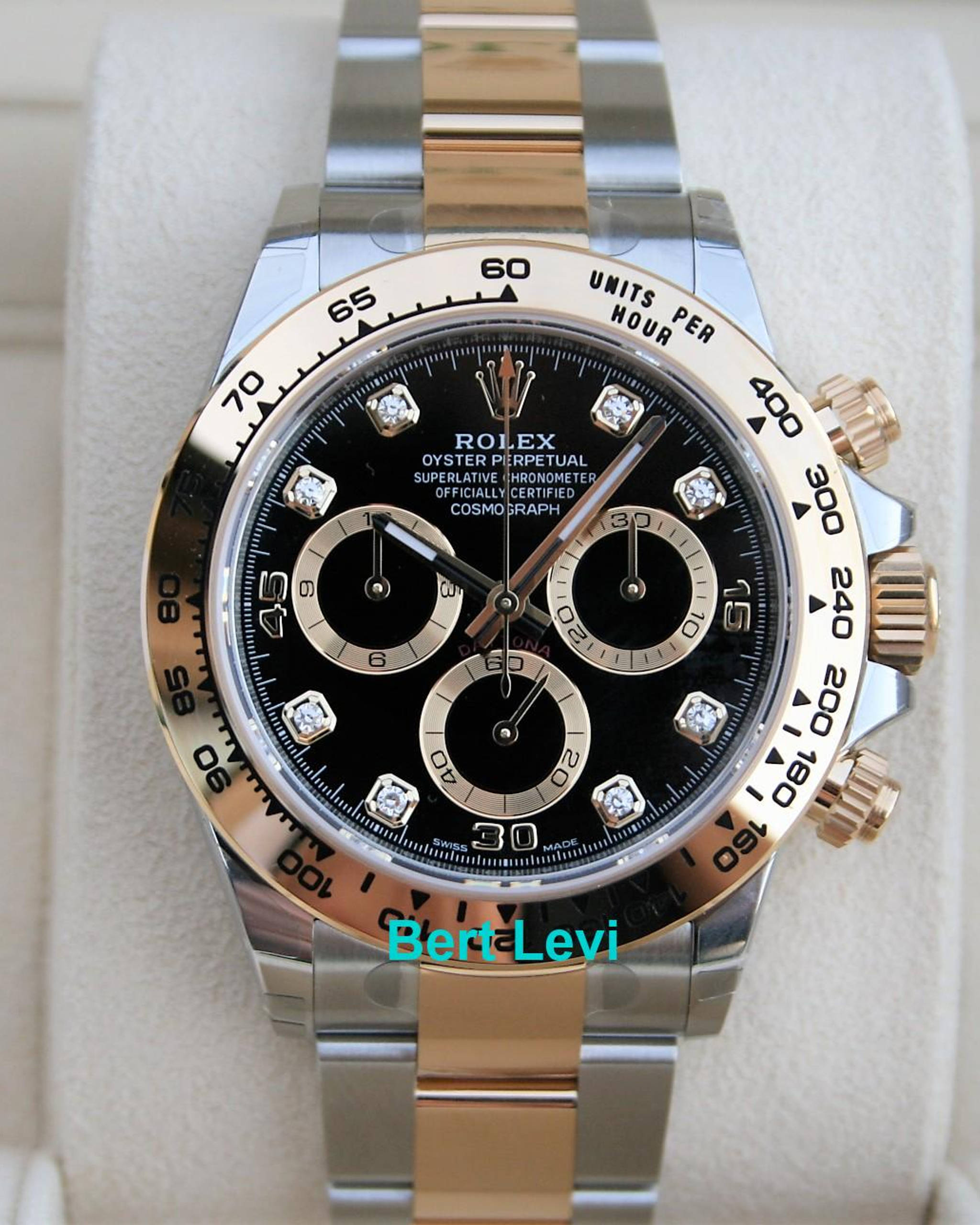 ROLEX 116503 DAYTONA COSMOGRAPH BLACK DIAMOND DIAL NIB