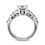Thumbnail: Ladies 14KT White Gold Platinum Fancy Engagement Ring ENR4055
